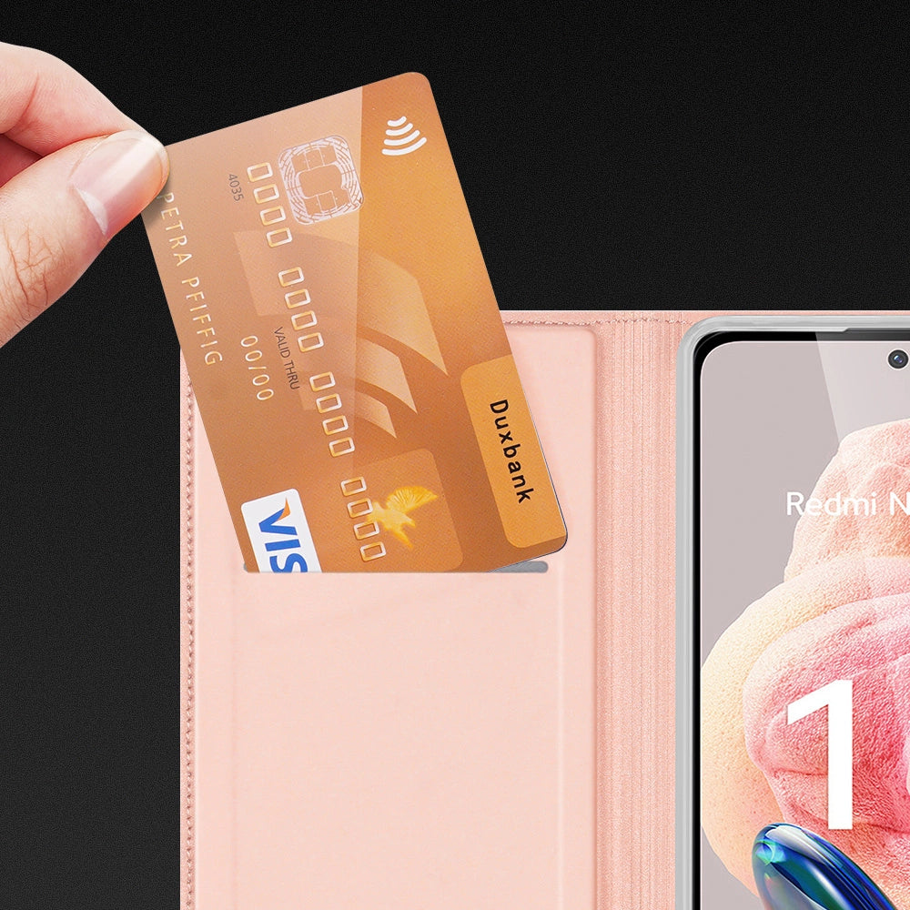 Dux Ducis Skin Pro Case for Xiaomi Redmi Note 12 Flip Card Wallet Stand Blue_16