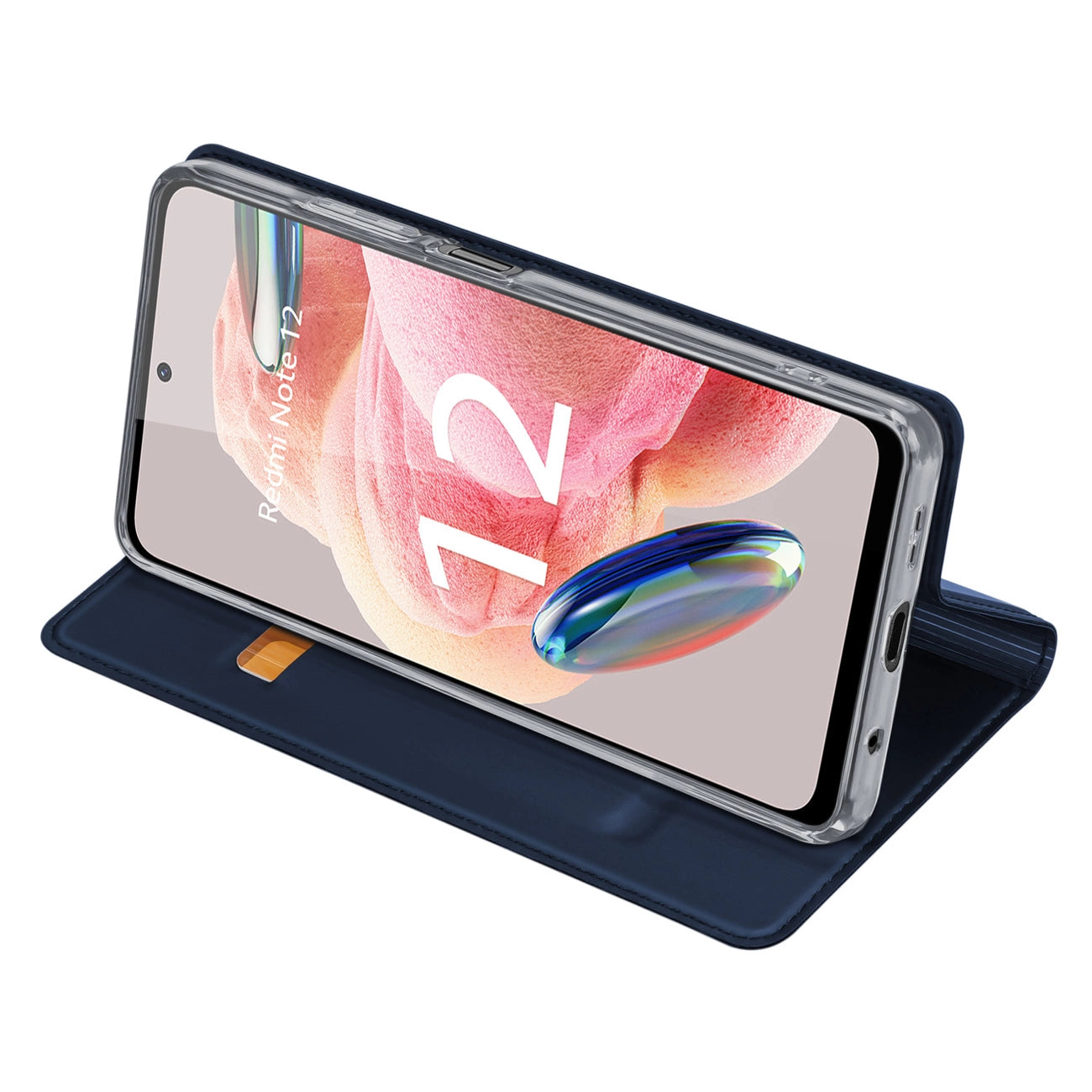 Dux Ducis Skin Pro Case for Xiaomi Redmi Note 12 Flip Card Wallet Stand Blue_4