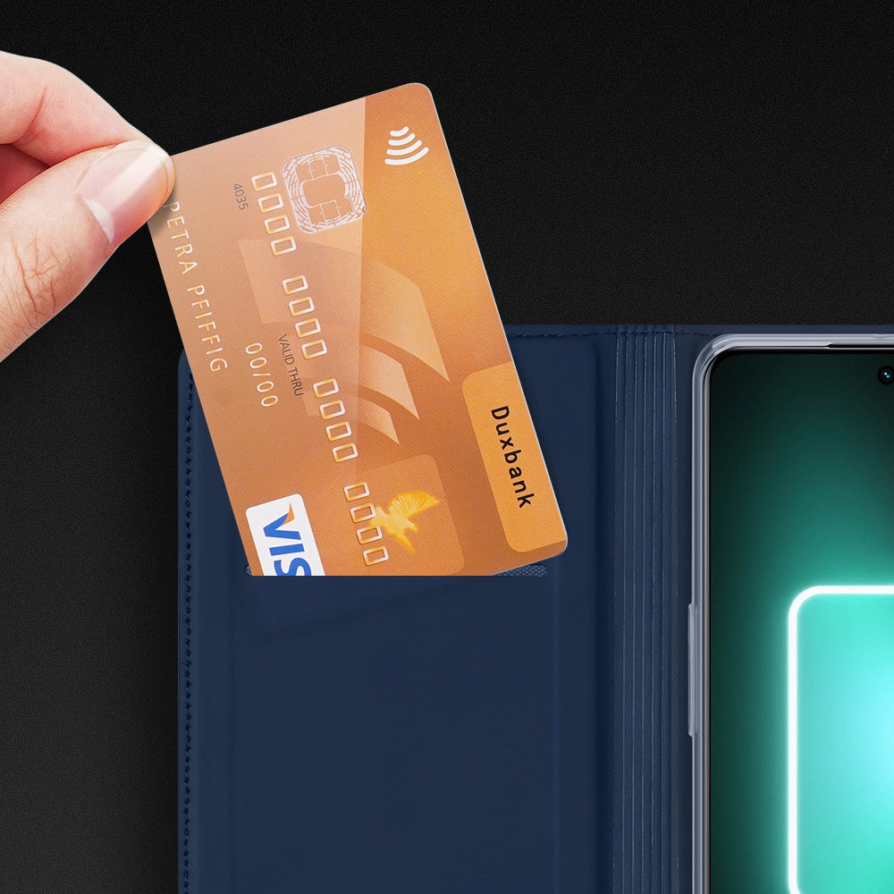Dux Ducis Skin Pro Case For Realme GT Neo 5 / Realme GT3 Flip Cover Card Wallet Stand Black_16