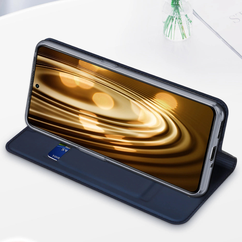 Dux Ducis Skin Pro Case For Realme GT Neo 5 / Realme GT3 Flip Cover Card Wallet Stand Black_17