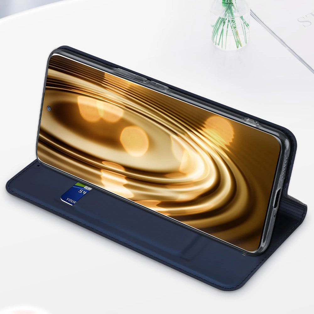 Dux Ducis Skin Pro Case for Honor Magic5 Flip Card Wallet Stand Blue_15