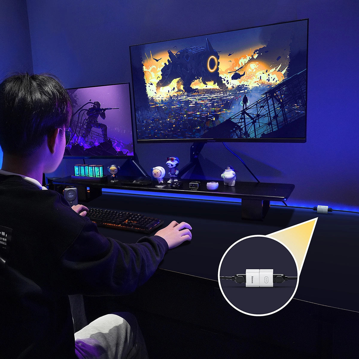 Network coupler Ethernet RJ-45 cable connector Baseus AirJoy Series 10 pcs - white_11