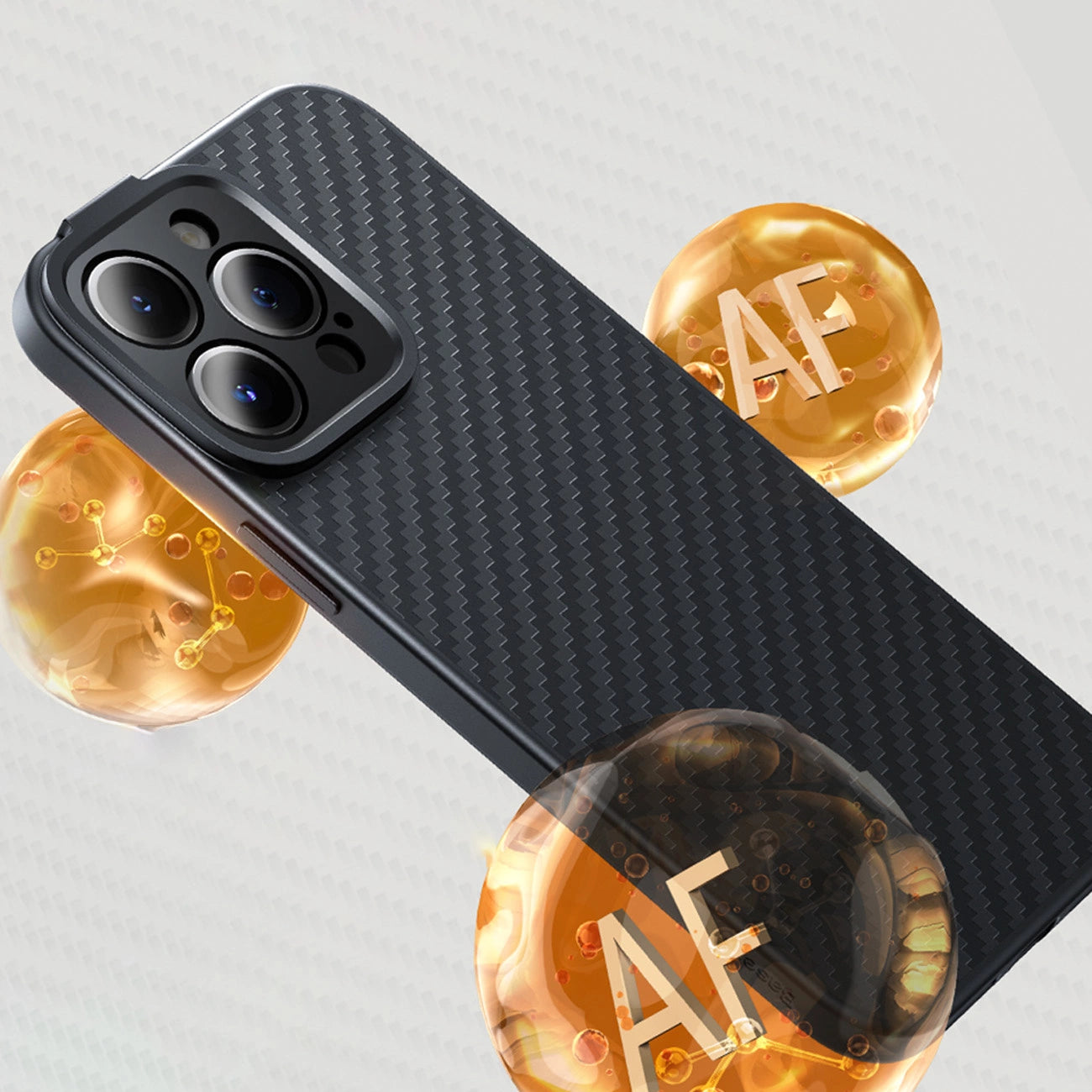 Armored case for iPhone 14 Pro Max compatible with MagSafe Baseus Synthetic Fiber tempered glass - black_14
