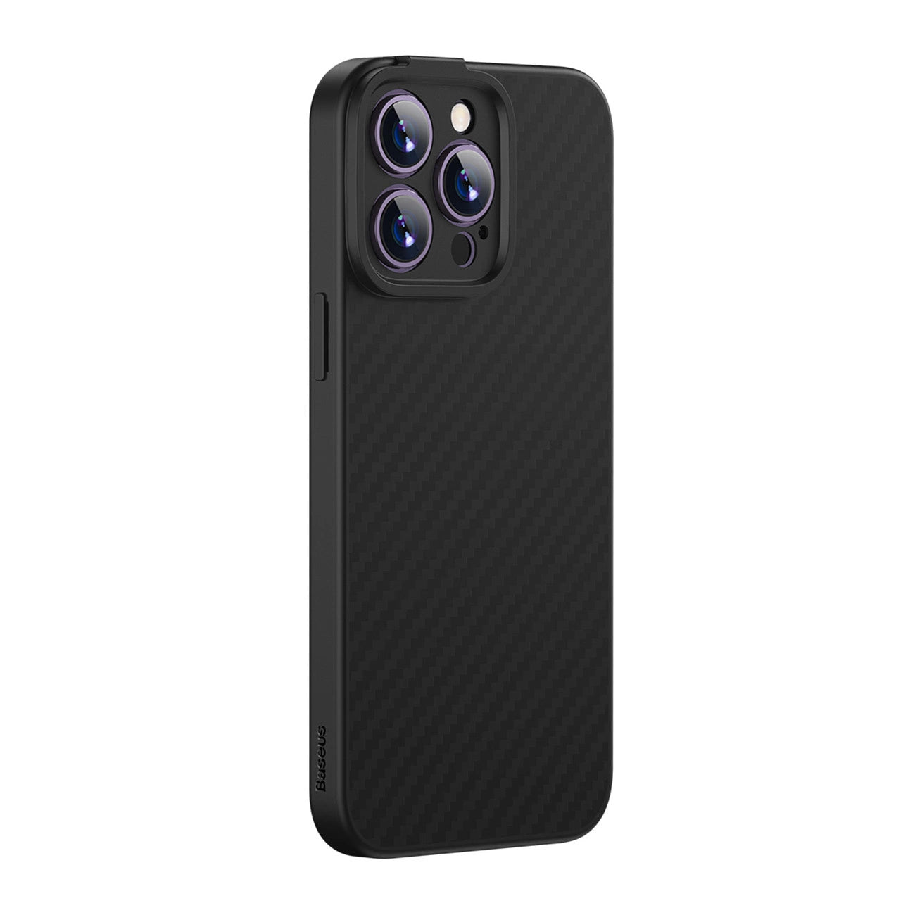 Armored case for iPhone 14 Pro Max compatible with MagSafe Baseus Synthetic Fiber tempered glass - black_2