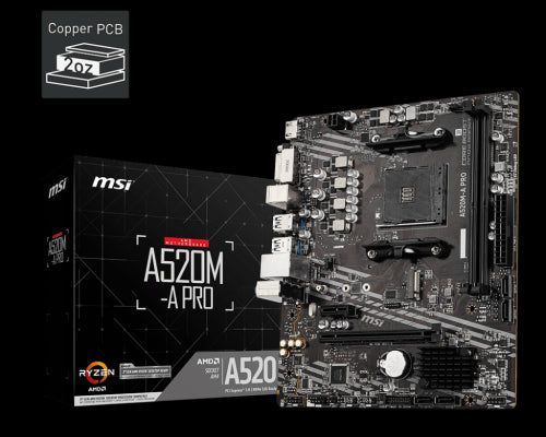 MSI A520M-A PRO placa base AMD A520 Zócalo AM4 micro ATX_4