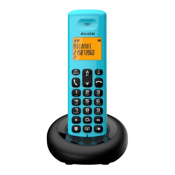 Alcatel E160 Teléfono DECT Identificador de llamadas Negro, Verde_0
