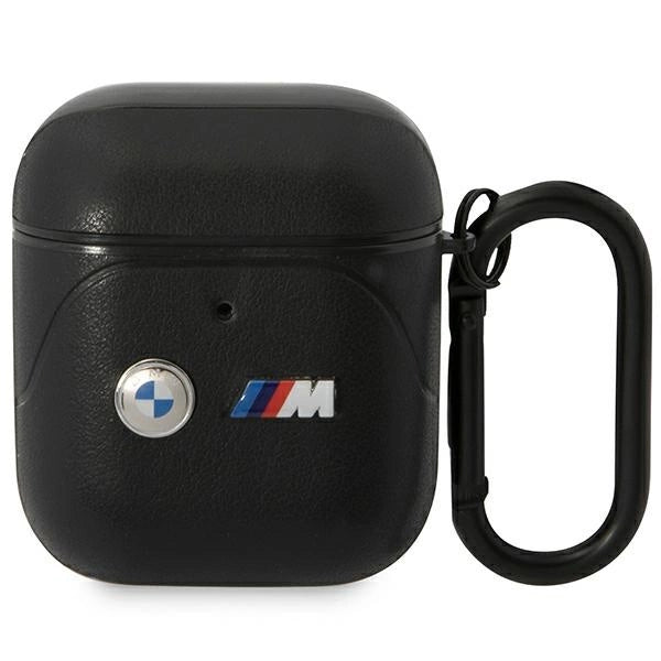 BMW BMA222PVTK AirPods 1/2 cover black/black Leather Curved Line_0