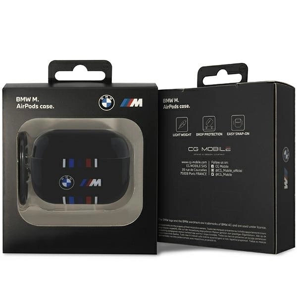 BMW BMAP222SWTK AirPods Pro 2 gen cover black/black Multiple Colored Lines_3