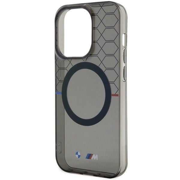 Case BMW BMHMP14LHGPK iPhone 14 Pro 6.1" Grey/Grey Pattern MagSafe_5