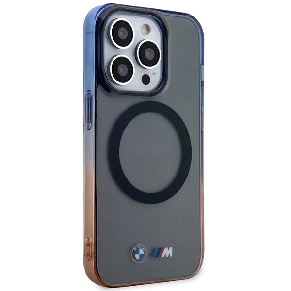 Case BMW BMHMP14LHTGE iPhone 14 Pro 6.1" grey/grey hardcase Gradient Bumper MagSafe_3