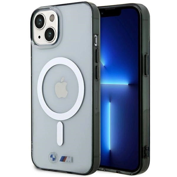 BMW Silver Ring MagSafe case for iPhone 14 Plus - transparent_0