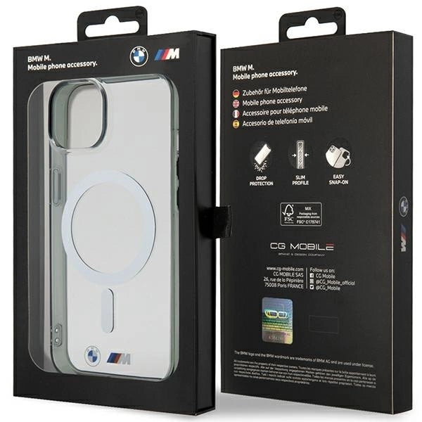 BMW Silver Ring MagSafe case for iPhone 14 Plus - transparent_7