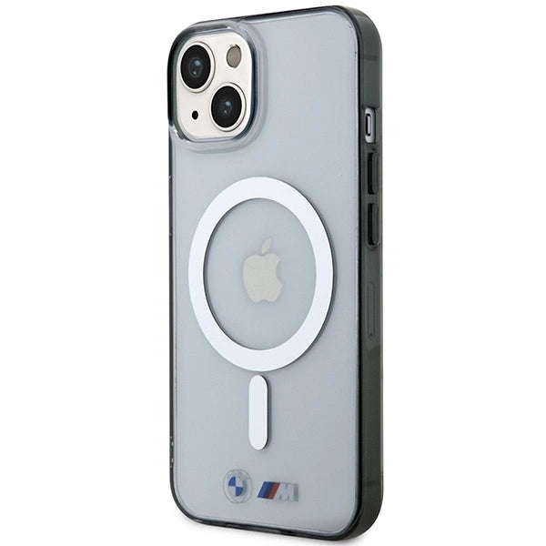 BMW BMHMP14SHCRS iPhone 14 6.1" case transparent hardcase Silver Ring MagSafe_1