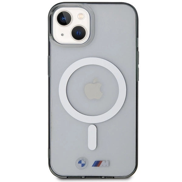 BMW BMHMP14SHCRS iPhone 14 6.1" case transparent hardcase Silver Ring MagSafe_2
