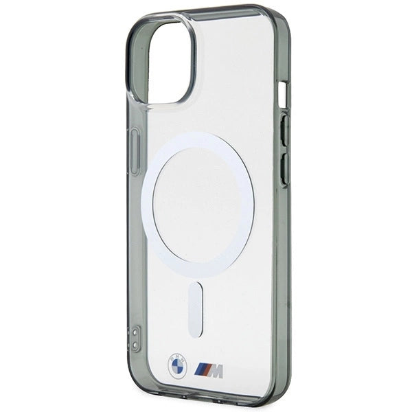 BMW BMHMP14SHCRS iPhone 14 6.1" case transparent hardcase Silver Ring MagSafe_5