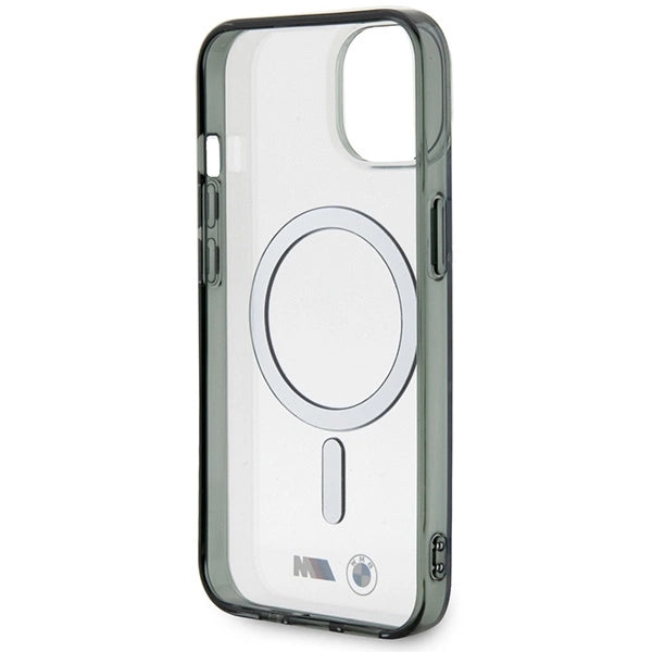 BMW BMHMP14SHCRS iPhone 14 6.1" case transparent hardcase Silver Ring MagSafe_6