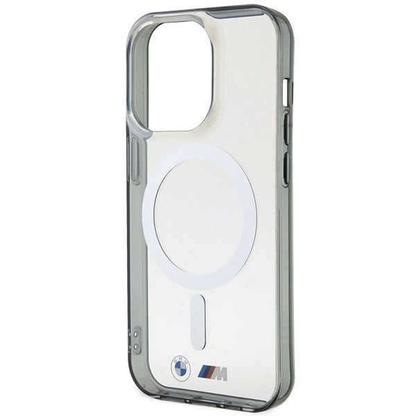 Case BMW BMHMP14XHCRS iPhone 14 Pro Max 6.7" transparent hardcase Silver Ring MagSafe_5