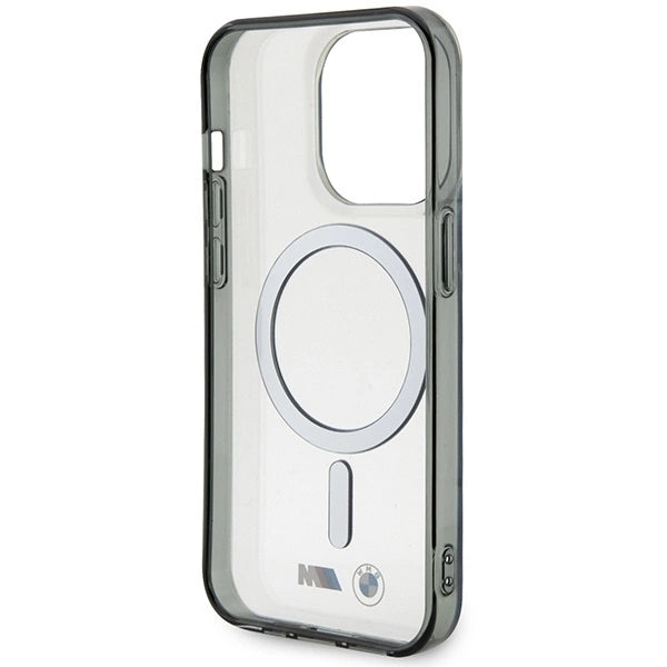 Case BMW BMHMP14XHCRS iPhone 14 Pro Max 6.7" transparent hardcase Silver Ring MagSafe_6