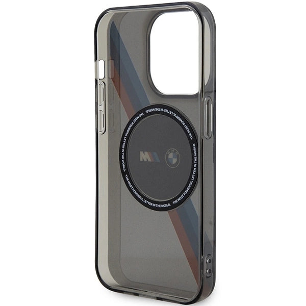 Case BMW BMHMP14XHDTK iPhone 14 Pro Max 6.7" grey/grey hardcase Tricolor Stripes MagSafe_6
