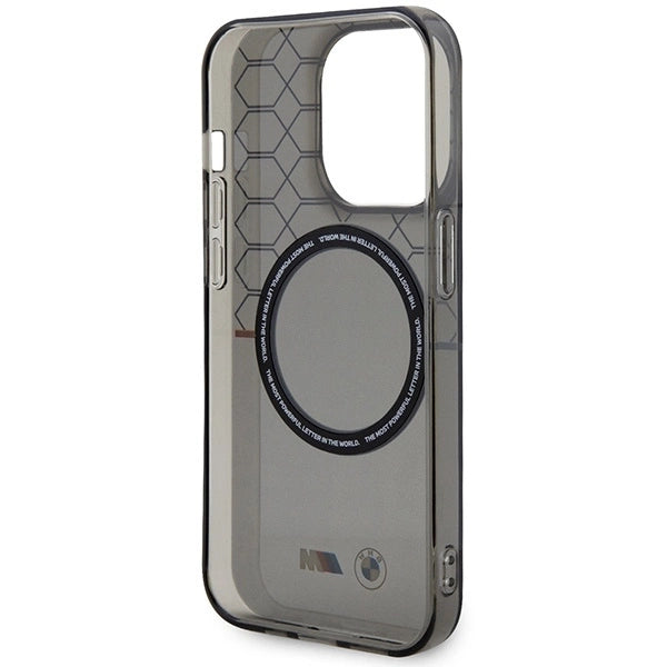 Case BMW BMHMP14XHGPK iPhone 14 Pro Max 6.7" grey/grey hardcase Pattern MagSafe_6