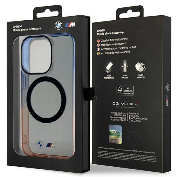 Case BMW BMHMP14XHTGE iPhone 14 Pro Max 6.7" grey/grey hardcase Gradient Bumper MagSafe_7