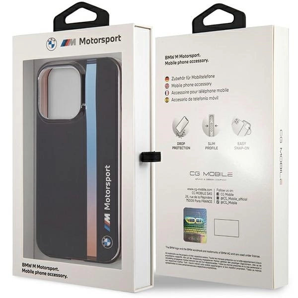 Case BMW BMHCP14L22HVGV iPhone 14 Pro 6.1" black/black IML Tricolor Stripe_7