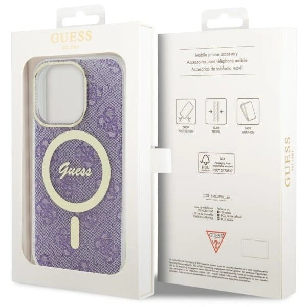Guess GUHMP14LH4STU iPhone 14 Pro 6.1" purple/purple hardcase 4G MagSafe_7