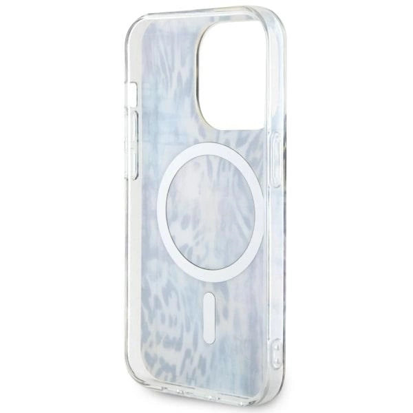 Guess GUHMP14LHLEOPWB iPhone 14 Pro 6.1" blue/blue hardcase Leopard MagSafe_6