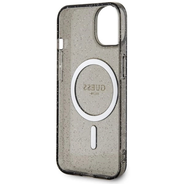 Guess GUHMP14MHCMCGK iPhone 14 Plus 6.7" black/black hardcase Glitter Gold MagSafe_6