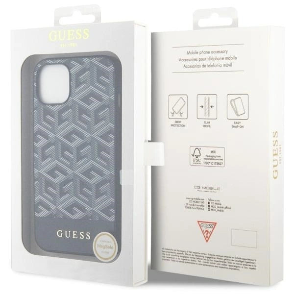 Guess GUHMP14MHGCFSEK iPhone 14 Plus 6.7" black/black hardcase GCube Stripes MagSafe_7