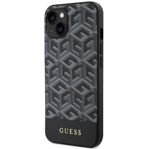 Guess GUHMP14SHGCFSEK iPhone 14 6.1" black/black hardcase GCube Stripes MagSafe_1