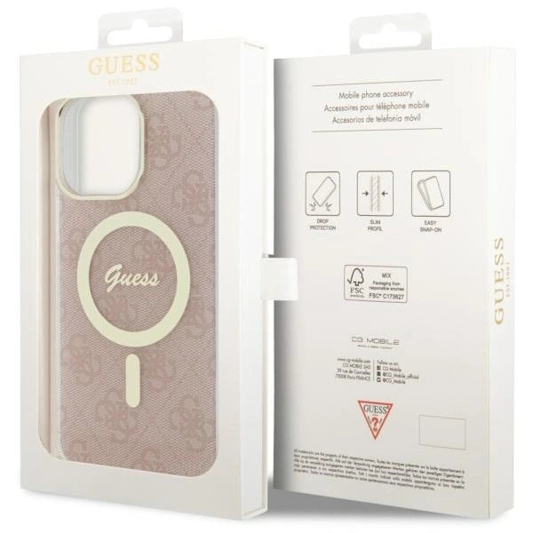 Guess 4G MagSafe case for iPhone 14 Pro Max - pink_7