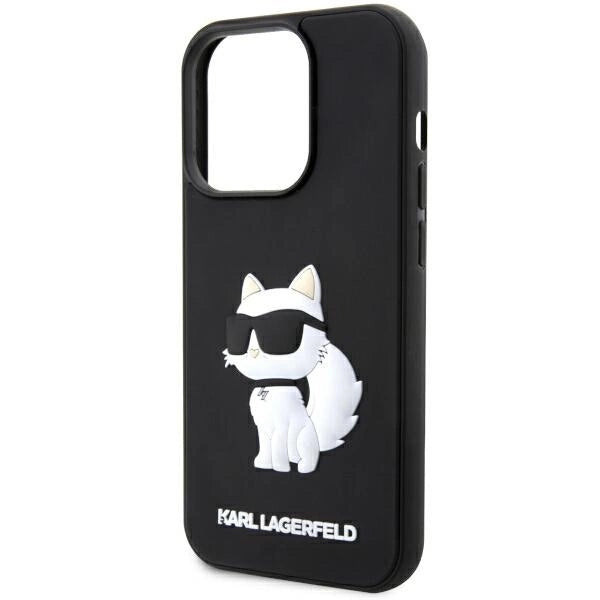 Karl Lagerfeld KLHCP14L3DRKHNK iPhone 14 Pro 6.1" black/black hardcase Rubber Choupette 3D_5