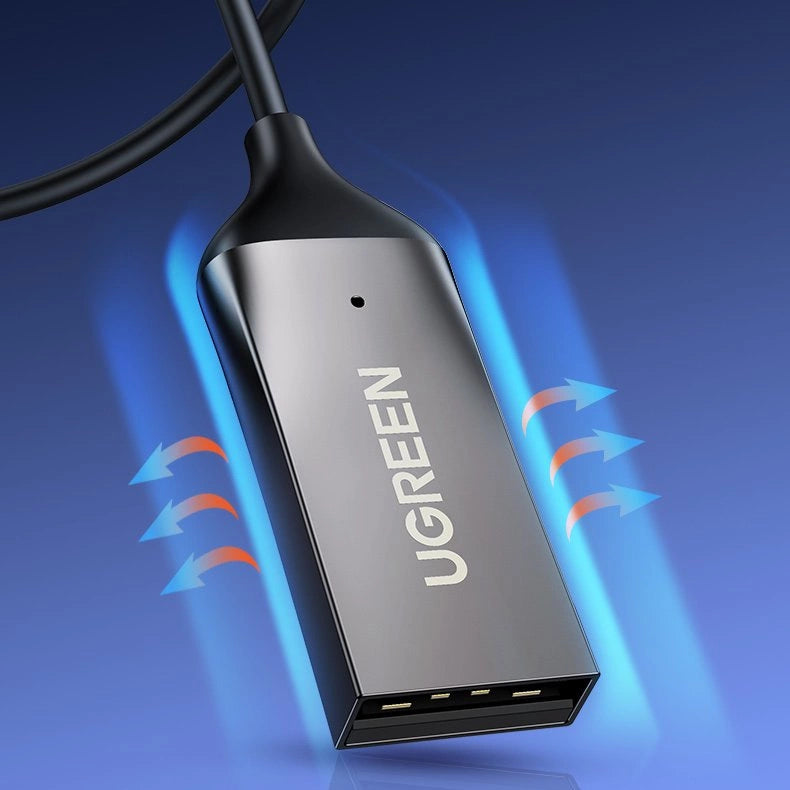 Ugreen Bluetooth 5.3 audio receiver USB cable audio adapter AUX jack black (70601 CM309)_7