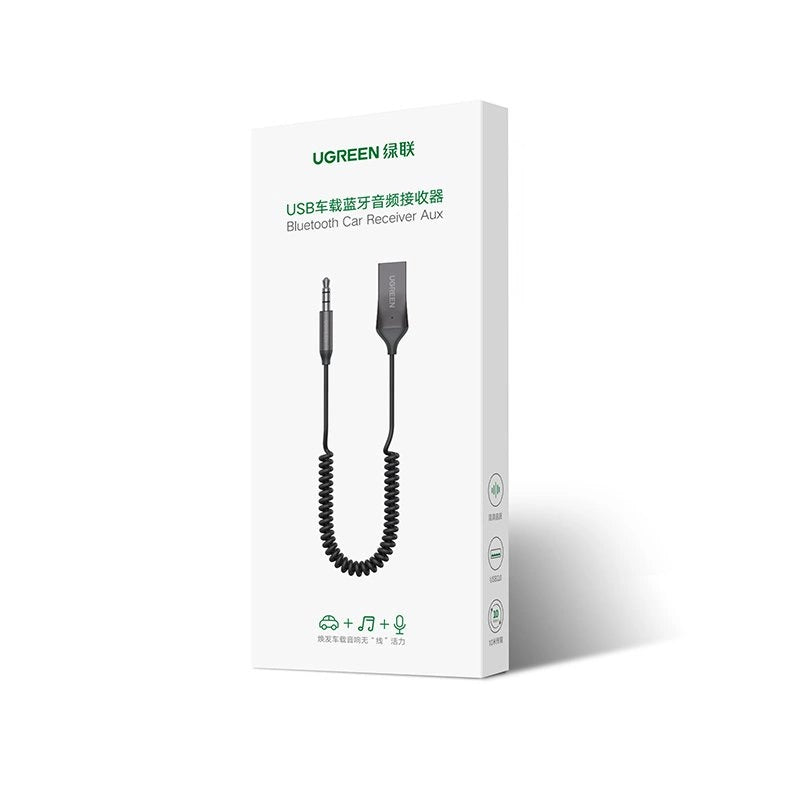 Ugreen Bluetooth 5.3 audio receiver USB cable audio adapter AUX jack black (70601 CM309)_4