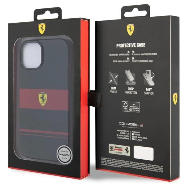 Ferrari FEHMP14SUCOK iPhone 14 6.1" black/black hardcase IMD Combi Magsafe_7