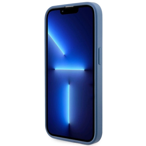Guess GUHMP14LP4RPSB iPhone 14 Pro 6.1" blue/blue hardcase 4G Printed Stripes MagSafe_4