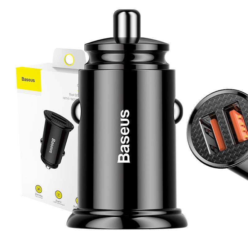 Baseus Circular 2xUSB QC3.0 5A 30W car charger (black)_15