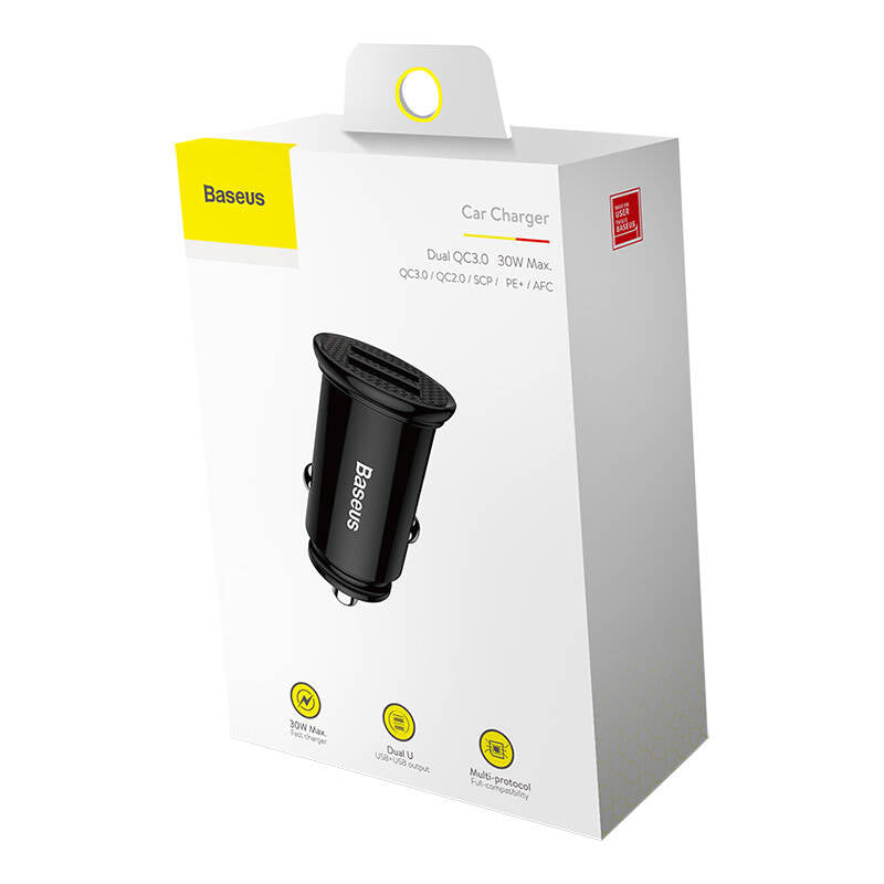 Baseus Circular 2xUSB QC3.0 5A 30W car charger (black)_13