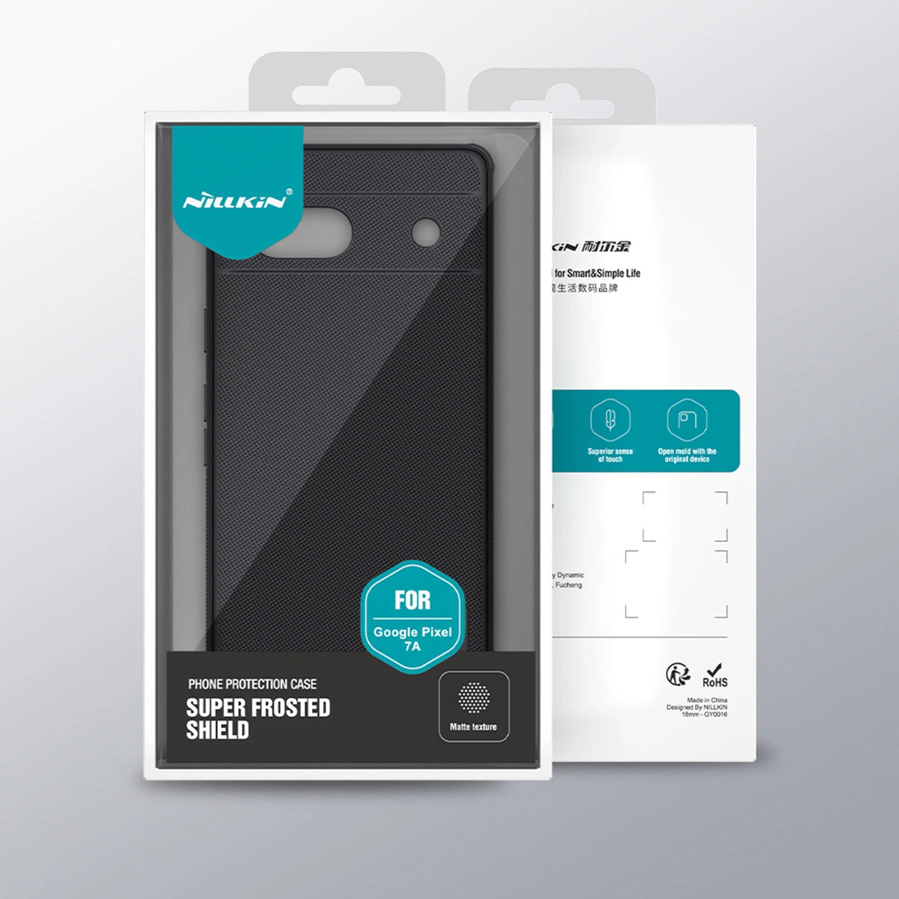 Google Pixel 7a Hard Case Nillkin Super Frosted Shield Pro Hard Case - Black_17