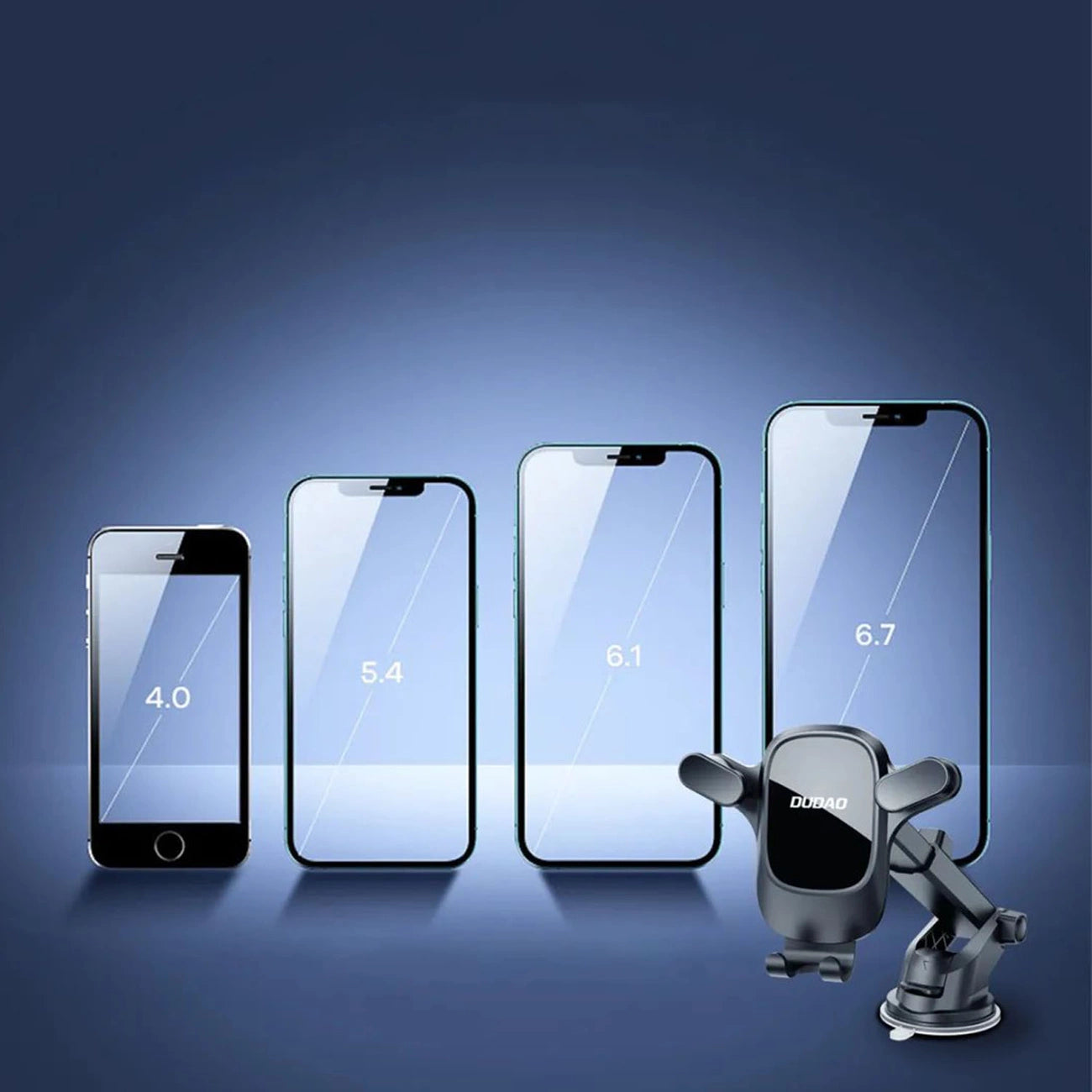 Car phone holder for Dudao F5Pro cockpit - black_8