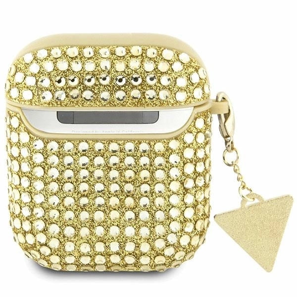 Guess GUA2HDGTPD AirPods 1/2 cover gold/gold Rhinestone Triangle Charm_1