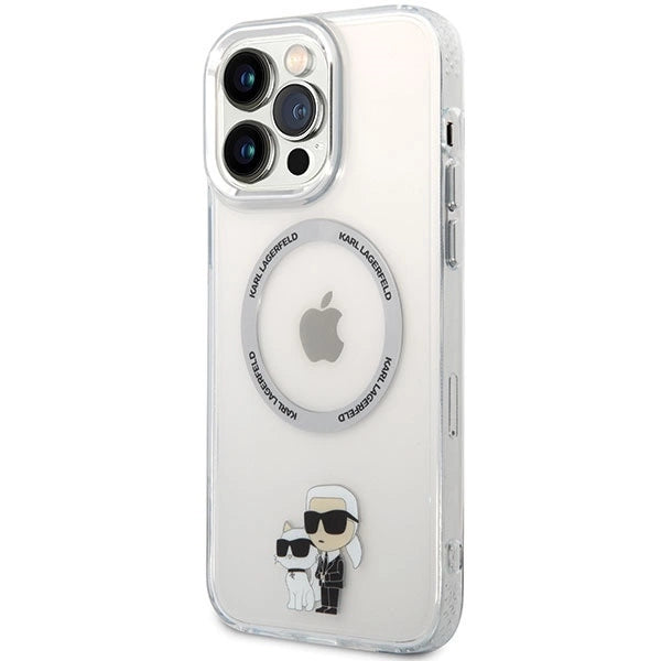 Karl Lagerfeld KKLHMP13XHNKCIT iPhone 13 Pro Max 6.7" hardcase transparent Iconic Karl&Choupette Magsafe_1