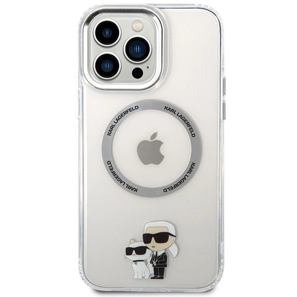 Karl Lagerfeld KKLHMP13XHNKCIT iPhone 13 Pro Max 6.7" hardcase transparent Iconic Karl&Choupette Magsafe_2