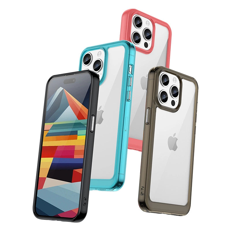 iPhone 15 Pro Outer Space reinforced case with a flexible frame - black_4