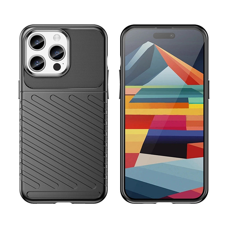 Armored iPhone 15 Pro Max Thunder Case - black_4