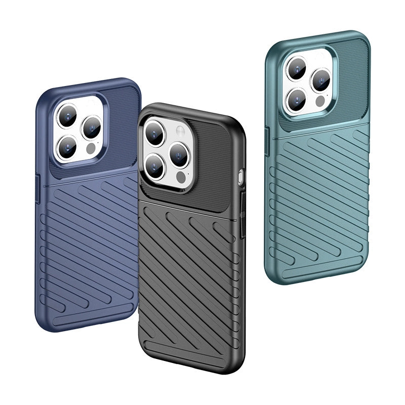Armored iPhone 15 Pro Thunder Case - black_6