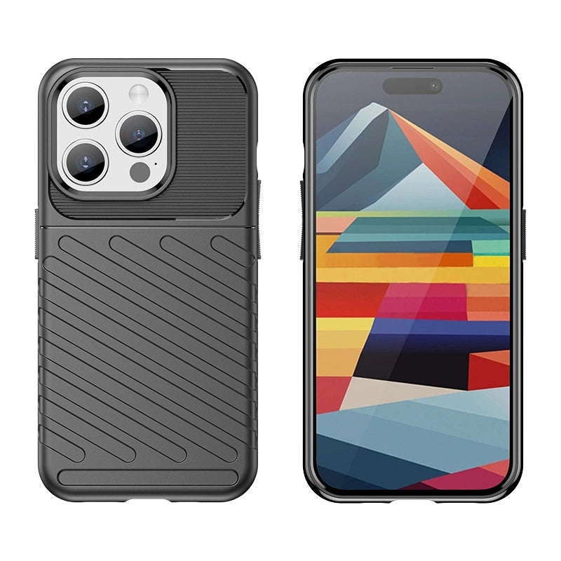 Armored iPhone 15 Pro Thunder Case - black_4