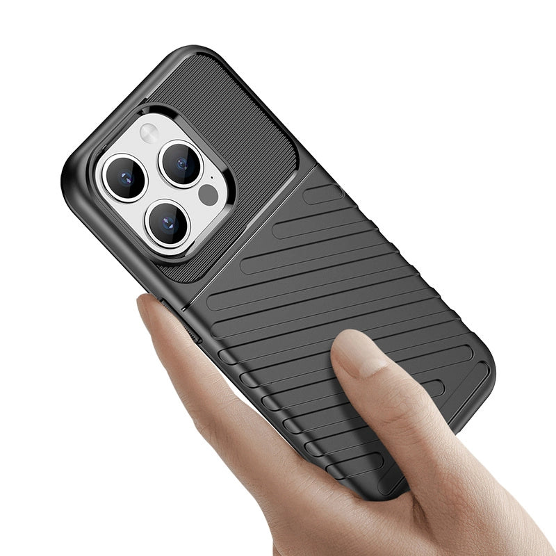 Armored iPhone 15 Pro Thunder Case - black_3
