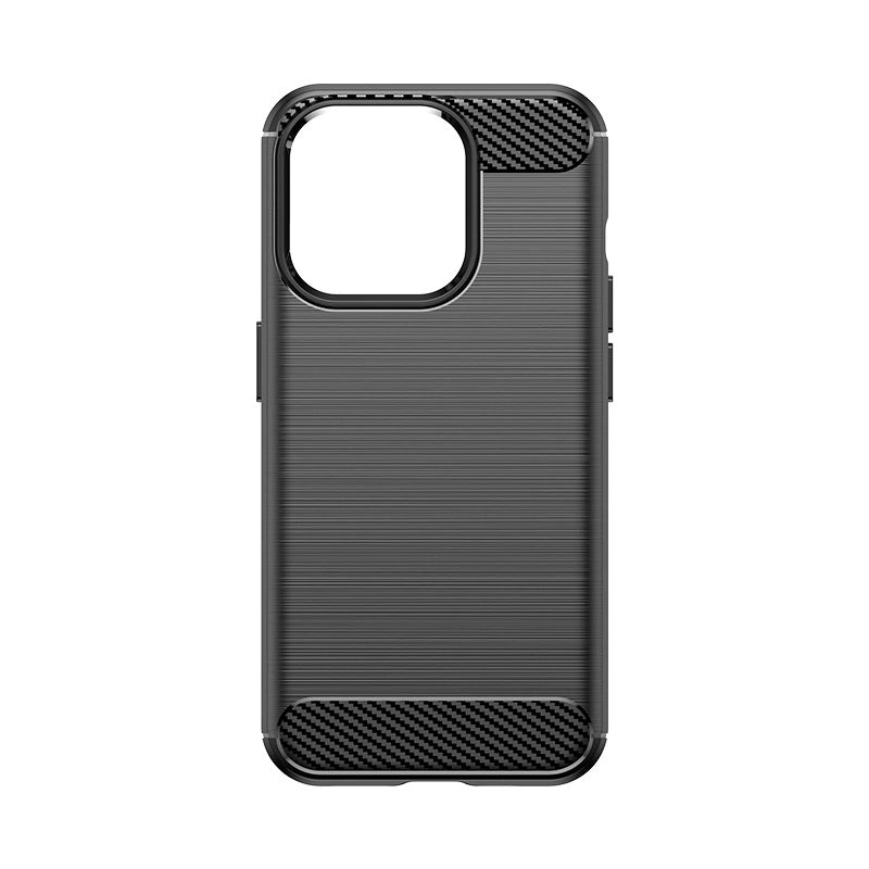 Flexible carbon pattern case for iPhone 15 Pro Carbon Case - black_1